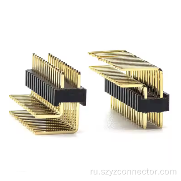 Двойной ряд заголовка голова 2,54 мм.